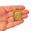 Vintage 14K Gold Zodiac Sagittarius Shadow Box Style Pendant