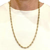 Vintage 14K Yellow Gold Chain Necklace 24"