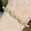 Vintage 14K Yellow Gold Cats Bracelet