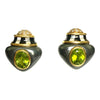 Angela Cummings 18K Peridot Hematite Diamond Earrings