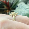 Vintage 14K Articulating Turte Ring