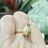 Vintage 14K Articulating Turte Ring