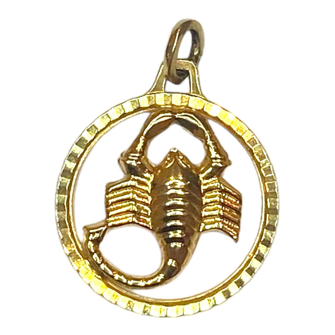 Vintage 14K Gold Scorpion Zodiac Pendant Charm