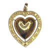 Vintage 14K Gold Large Heart Pendant