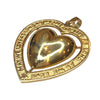 Vintage 14K Gold Large Heart Pendant