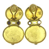 Seidengang 18K Gold Cameo Multi Gemstone Dangle Earrings