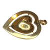 Vintage 14K Gold Large Heart Pendant