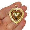 Vintage 14K Gold Large Heart Pendant