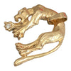 Vintage 14K Panther Pendant with Diamonds