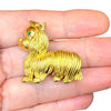 Vintage 18K Dog Brooch