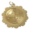 Vintage 14K Gold Zodiac Leo Medallion Pendant