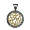 Vintage BVLGARI Tondo Fire Diamond 18K Stainless Pendant