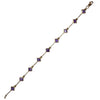 Vintage 14K Yellow Gold Amethyst Bracelet