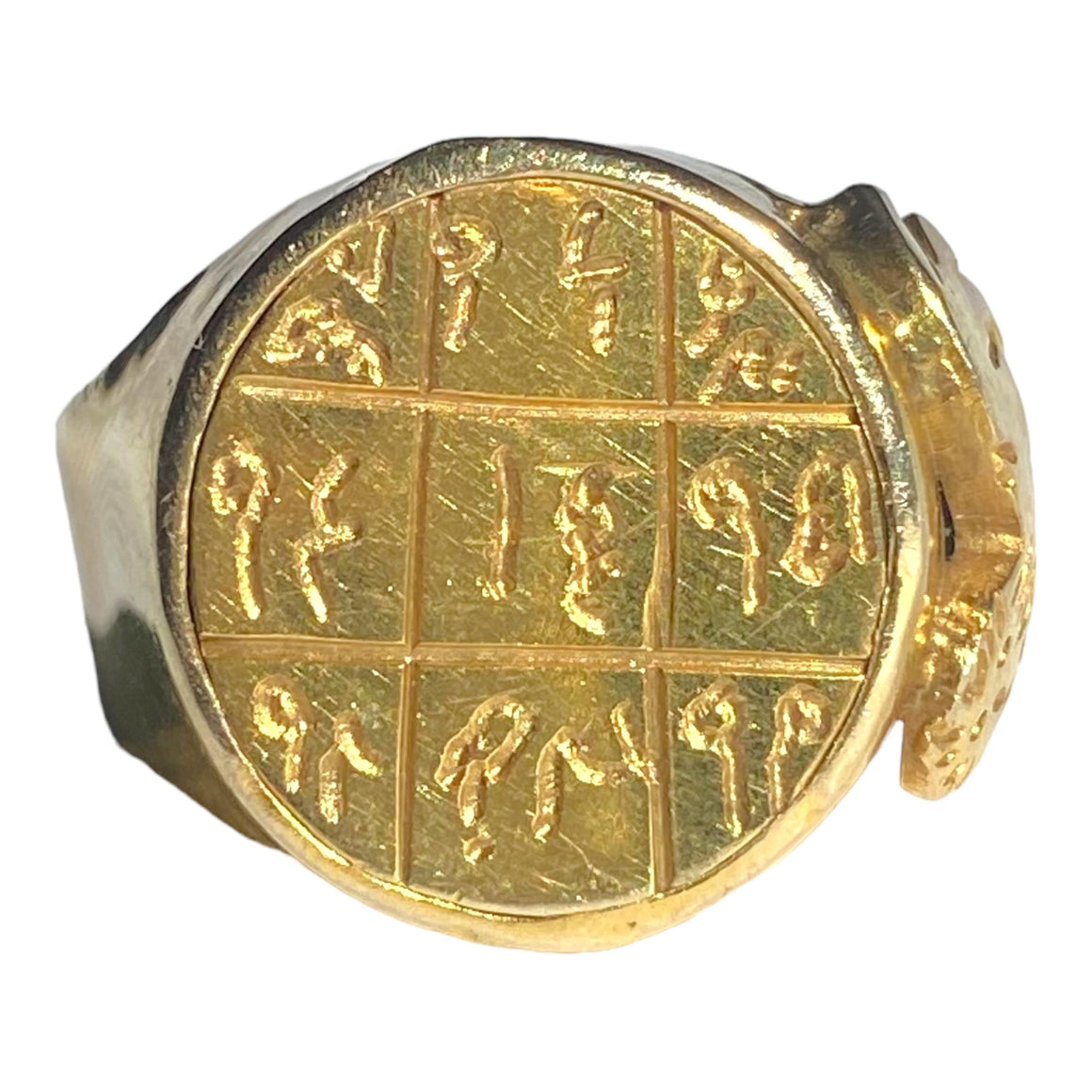 Vintage 14K Amulet Signet Ring