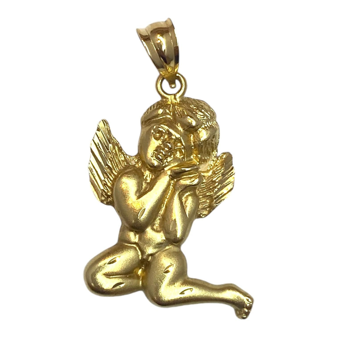 Vintage 14K Gold Cherub Pendant