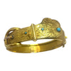 Victorian 18K Gold Turquoise Buckle Bracelet