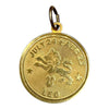 14K Gold Leo Zodiac Charm Pendant