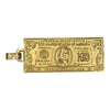 Vintage 14K Large 100 Dollar Bill Pendant