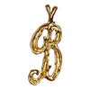 Vintage 14K Gold Letter B Pendant