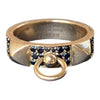 HERMÉS Collier de Chien 18K Rose Gold Black Spinel Ring