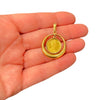 Vintage Gold Isle of Man Coin Pendant