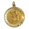 Vintage 14K Yellow Gold Saint Christopher Pendant