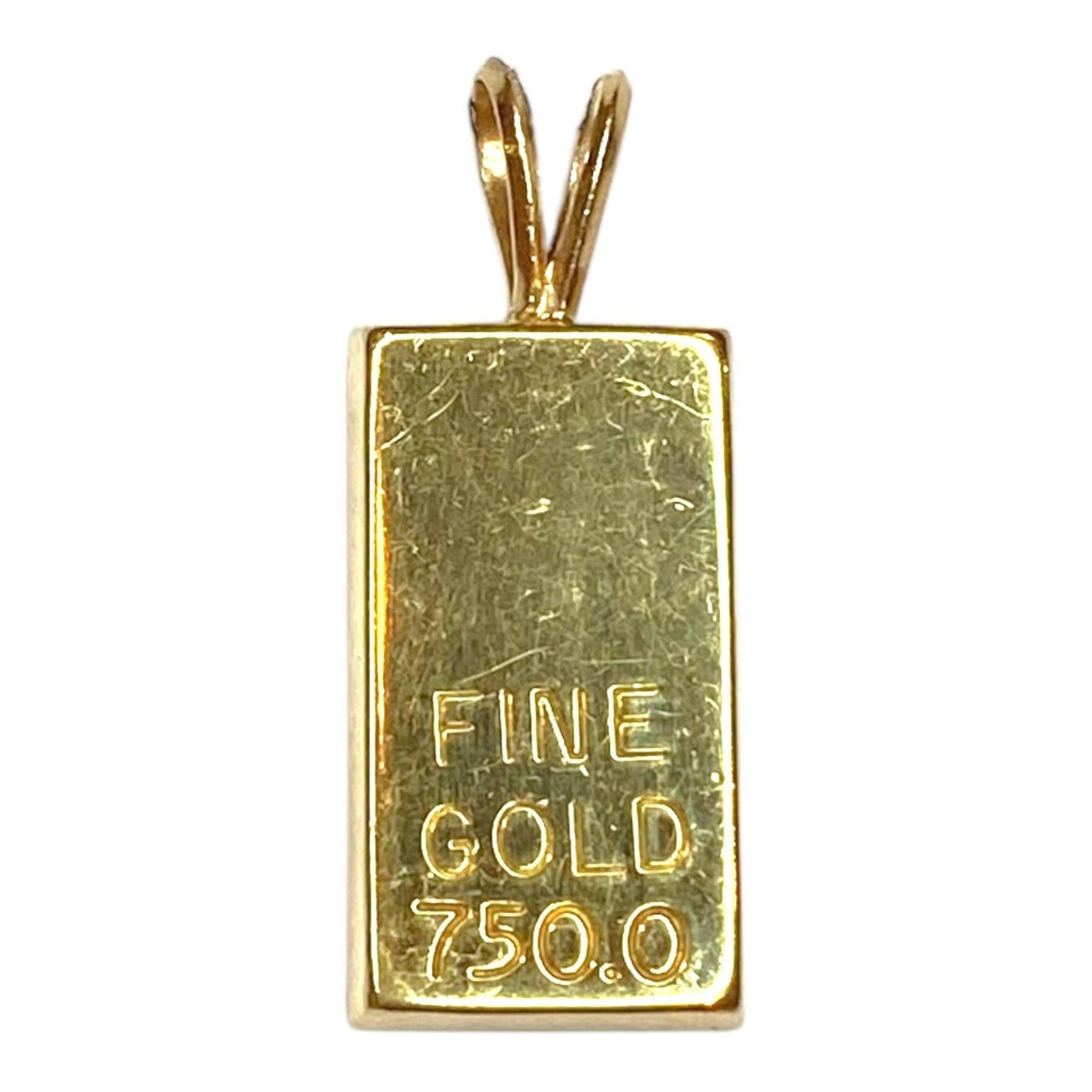 Vintage 18K Gold Bar Pendant