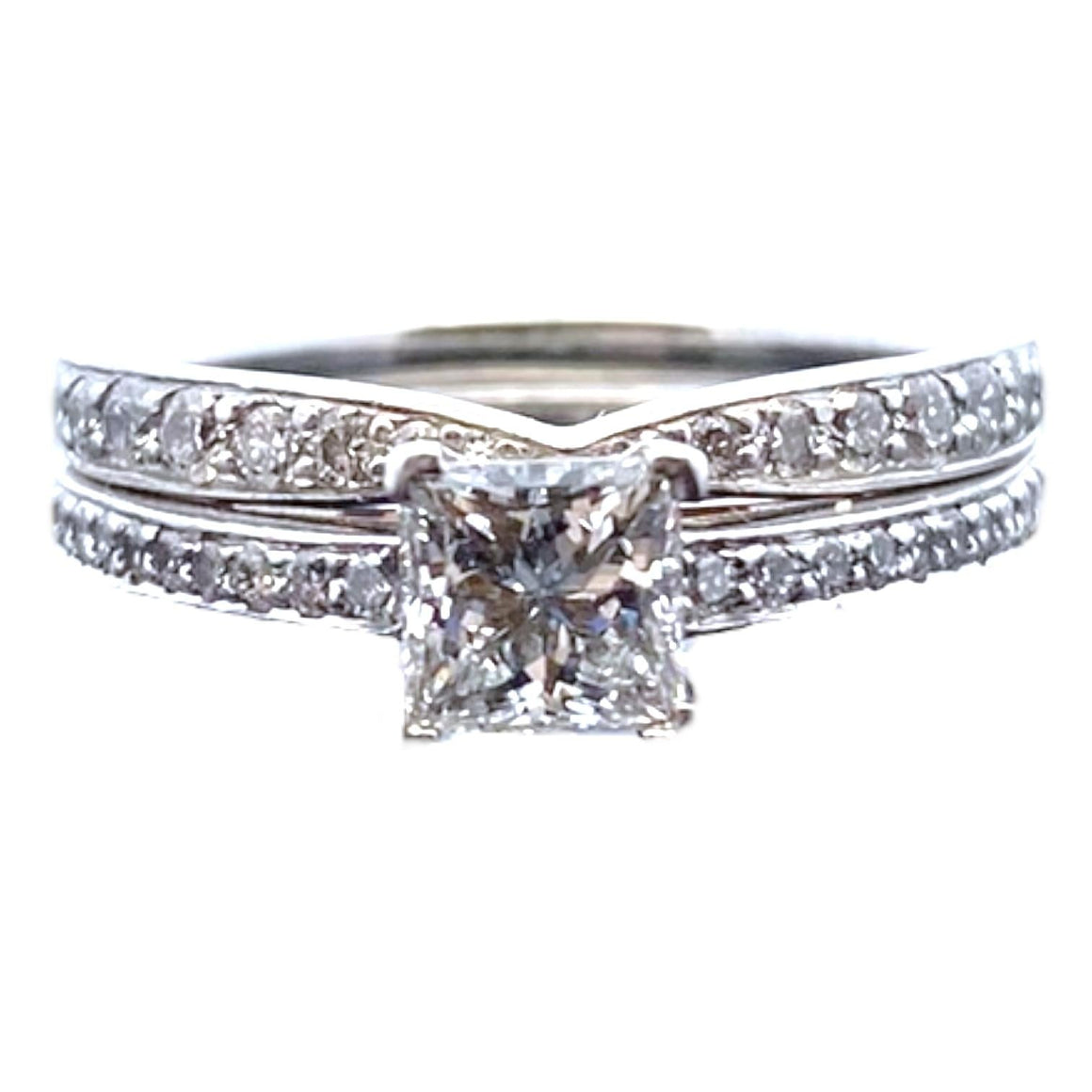 Tiffany & Co. Platinum Diamond Wedding Set