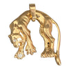 Vintage 14K Panther Pendant with Diamonds