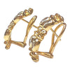 Vintage 14K Two Tone Diamond Earrings