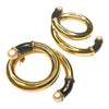 Vintage 14K Gold Pearl & Enamel Swirl Earrings