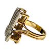 Vintage 14K Gold Diamond Initial M Ring