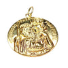 Vintage Large 14K Gold St Christopher Pendant