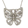 VAN CLEEF & ARPELS 18K White Gold Butterfly Diamond Pendant Brooch