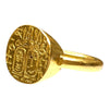 Vintage Solid 18K Gold Egyptian Signet Ring