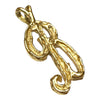 Vintage 14K Gold Letter B Pendant