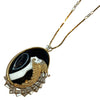 Erté Beauty and the Beast 14K Yellow Gold Necklace