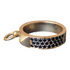 HERMÉS Collier de Chien 18K Rose Gold Black Spinel Ring