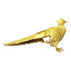 Vintage 18K Gold and Diamond Pheasant Brooch