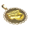 Vintage Large "Fortuna, Goddess of Luck" 18K Pendant