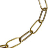 18K Yellow Gold Paperclip Chain Bracelet