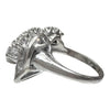 Vintage 14K White Gold Diamond Ballerina Ring