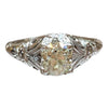 Vintage 18K White Gold Diamond Solitaire Ring