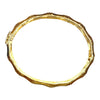 Vintage 14K Gold Bamboo Bangle Bracelet