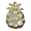 NA HOKU 14K Gold Mother of Pearl Pineapple Pendant