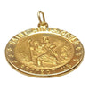 Vintage 14K Yellow Gold Saint Christopher Pendant