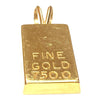 Vintage 18K Gold Bar Pendant