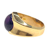 Vintage 14K Gold Amethyst Cabochon Ring