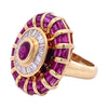 Vintage Le Vian 18K Ruby & Diamond Ring