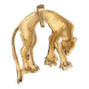 Vintage 14K Panther Pendant with Diamonds